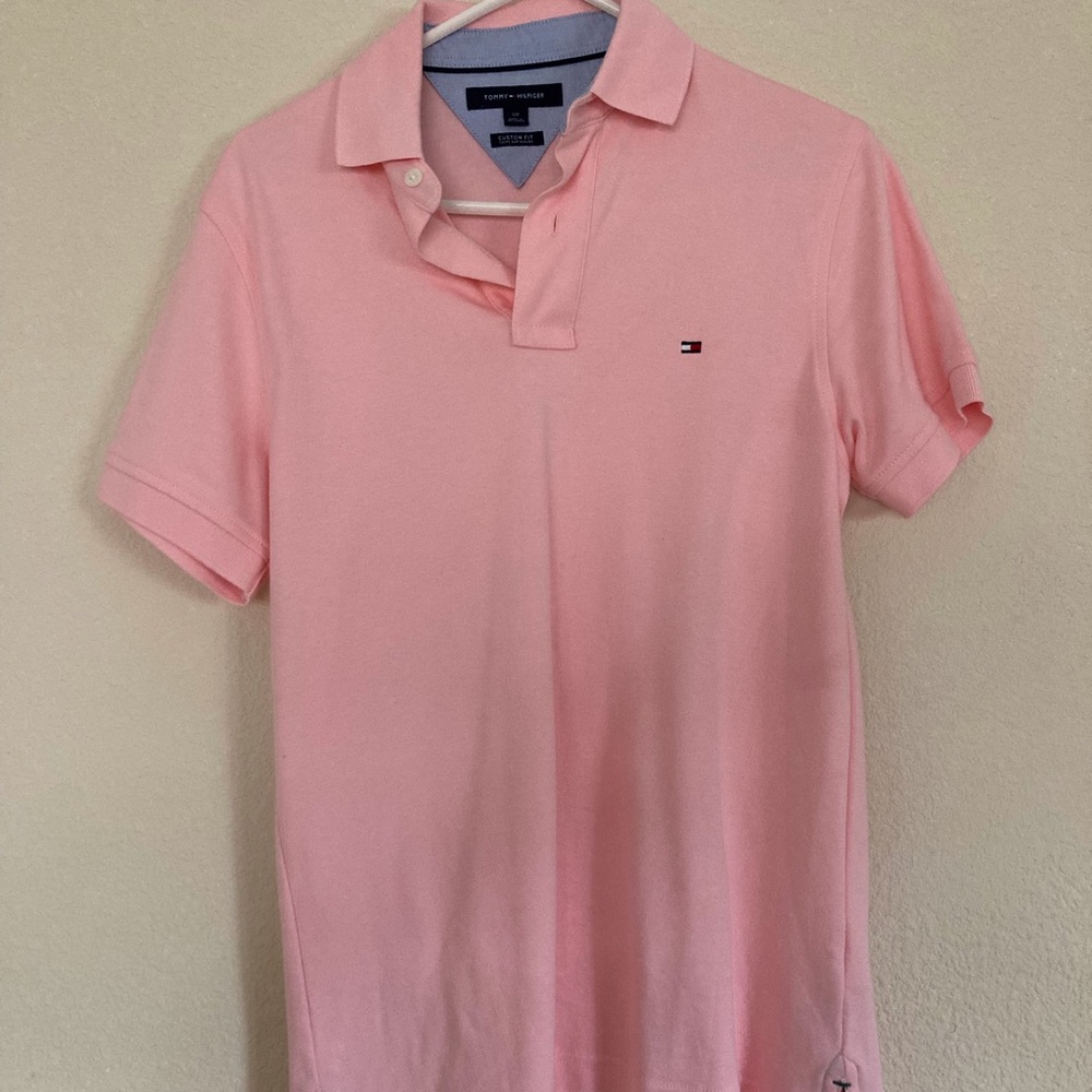 Pink Tommy Hilfiger polo
